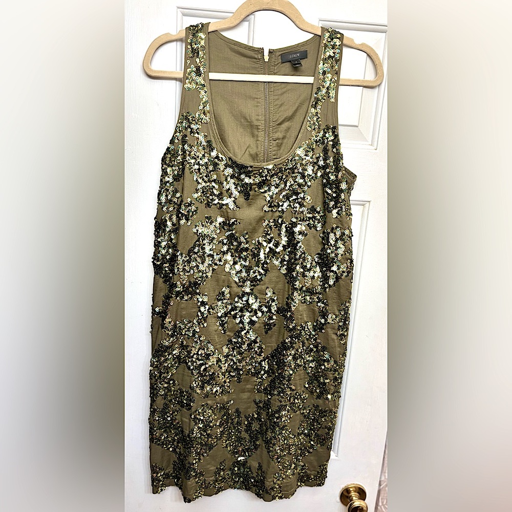 J. Crew Sleeveless Sequin Dress - 6